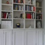 Bespoke Bookcase closed with TV Concealed
